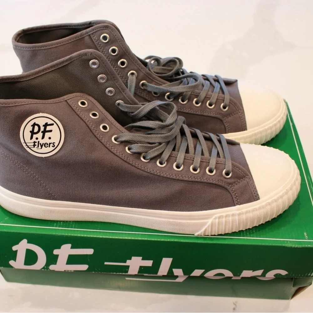 P.F. Flyers Charcoal High-Top Sneakers